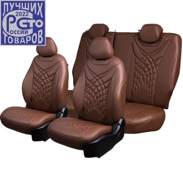 Чехлы Премиум Экокожа Байрон Президент|Жук на Great Wall Hover H3 2010-2016 г.в.