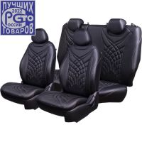 Чехлы Премиум Экокожа Байрон Президент|Жук на KIA Seltos c 2020+