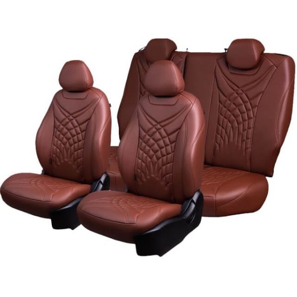 Чехлы Премиум Экокожа Байрон Президент|Жук на KIA Seltos c 2020+