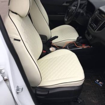 Авточехлы Автопилот белый Ромб